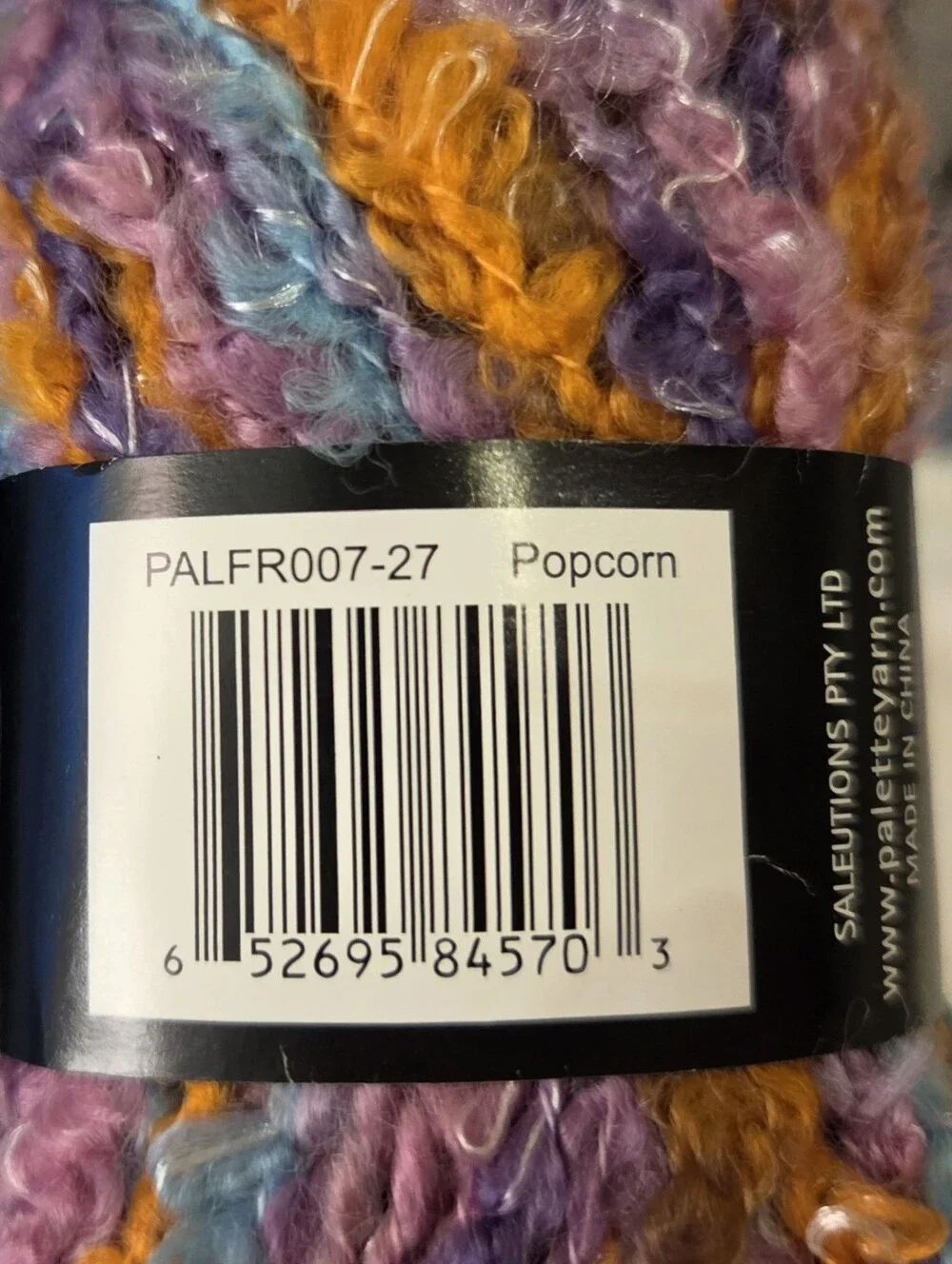 PALETTE COLLECTION BOUCLE STYLE KNITTING/ CROCHET YATN IN THE COLOR POPCORN - Picture 6 of 9